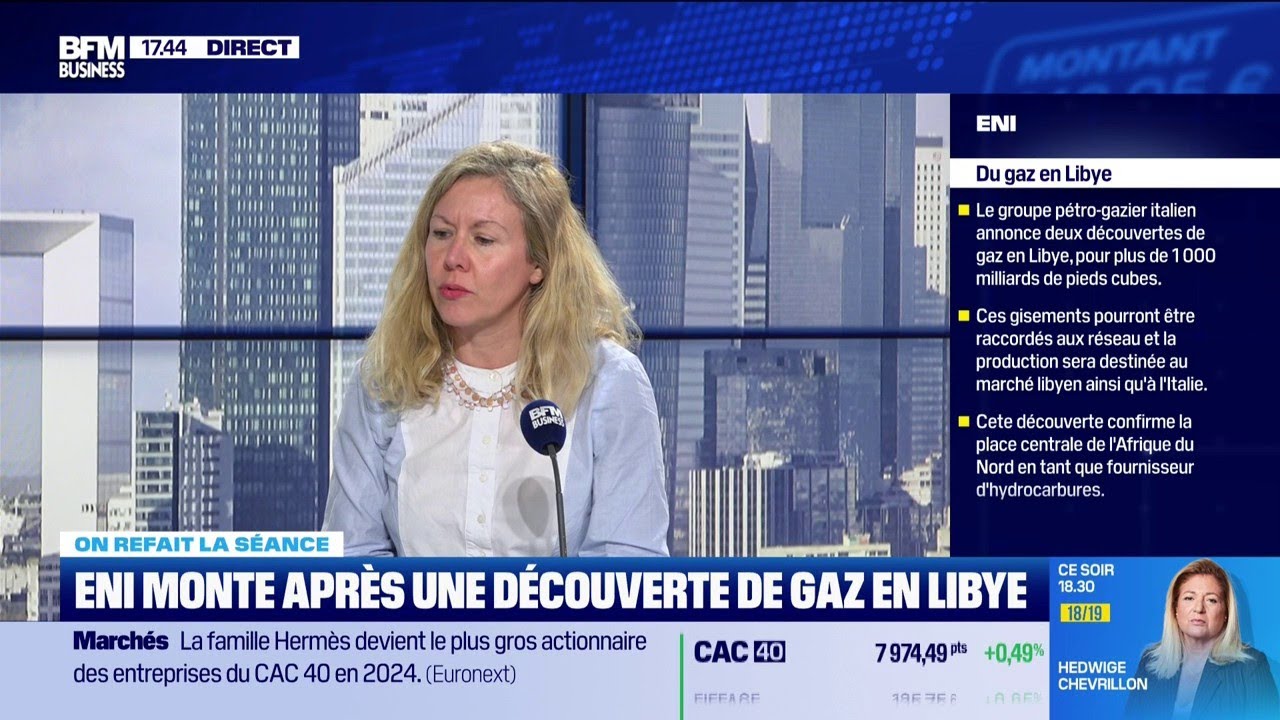 ENI monte après une découverte de gaz en Libye