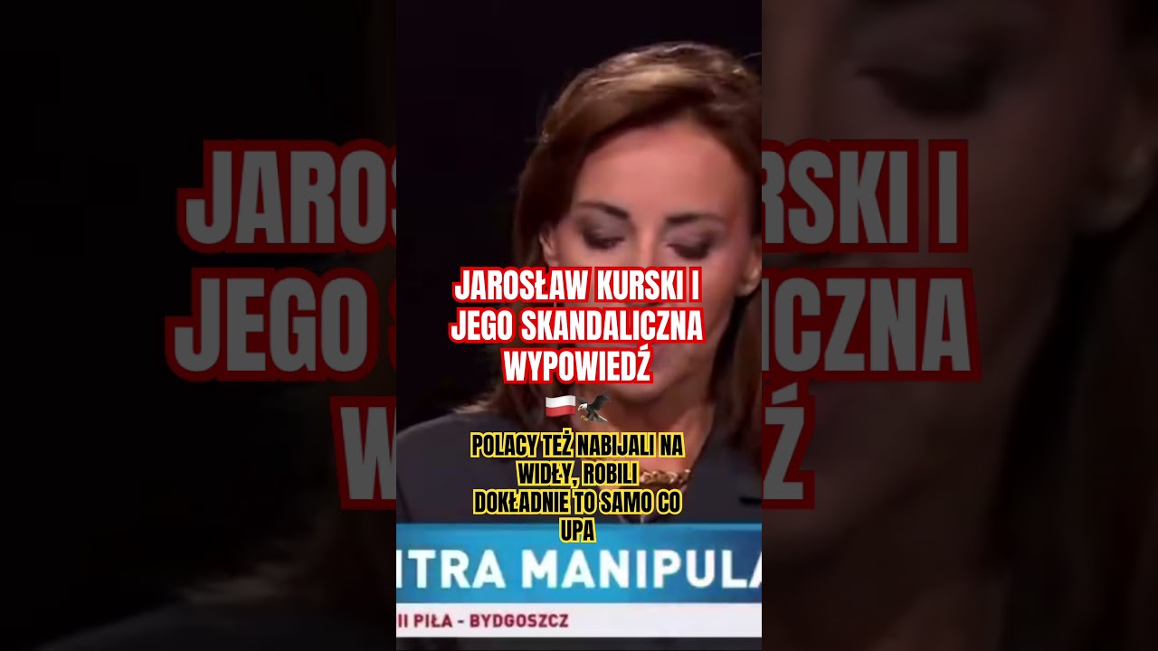 JAROSŁAW KURSKI I JEGO SKANDALICZNA WYPOWIEDŹ?!🇵🇱🦅#shortsvideo #shorts #wybory2027 #polska #info