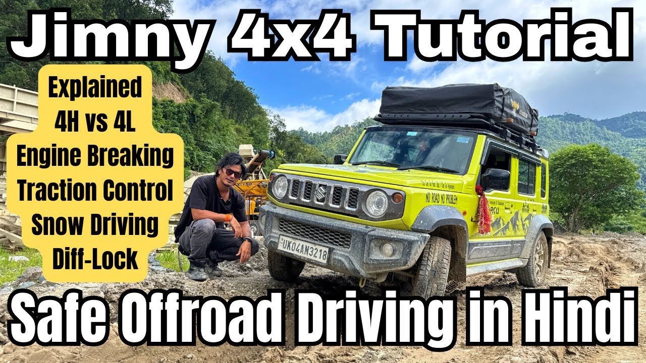 Jimny 4x4 ,4H vs 4L Explained | Traction Control + Snow Tips | Downhill बिना ब्रेक? Engine Braking 🔥