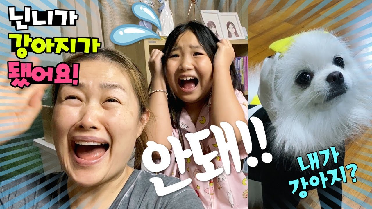 [꿀잼 상황극] 닌니가 강아지가 됐어요??!! 발연기 주의!! 과자를 먹으면 동물로 변신~!! 애니멀 크래커 Animal Crackers