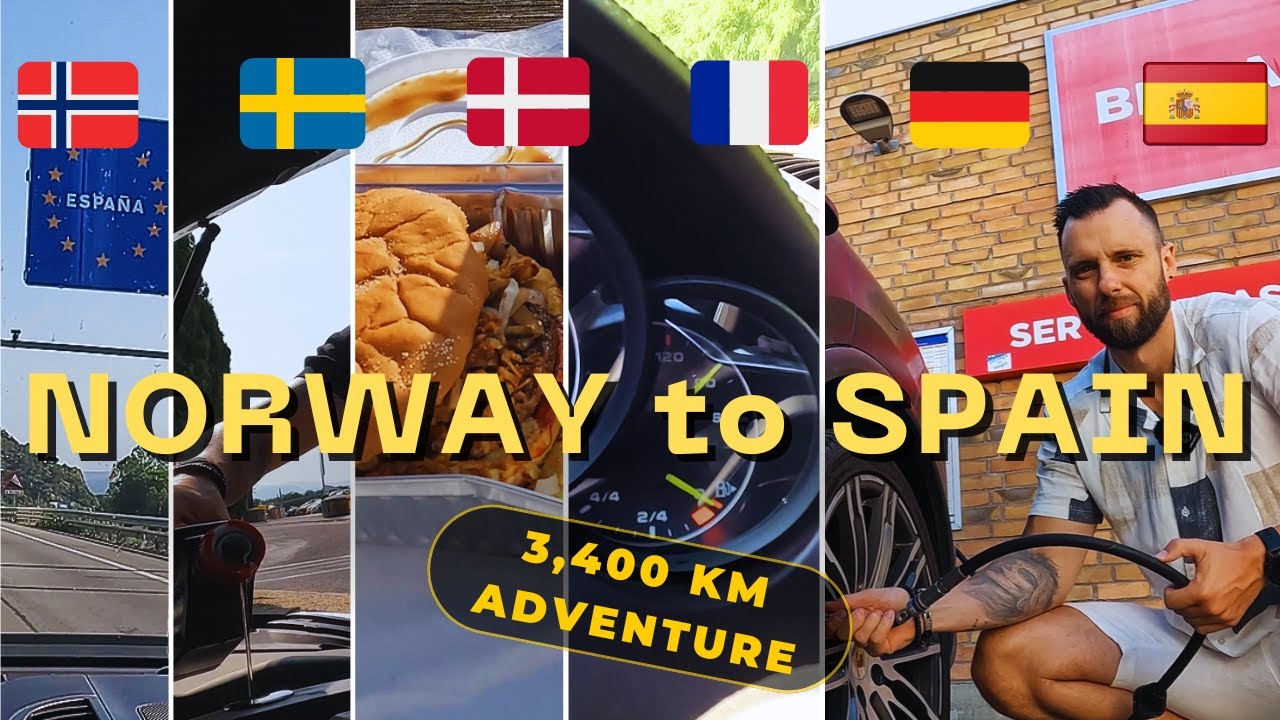 3,400 KM Road Trip | Norway to Spain in 4 Days