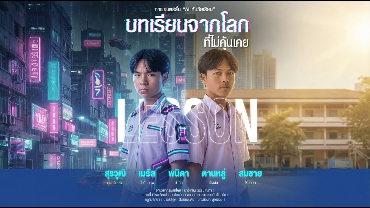 LESSON บทเรียนจากโลกที่ไม่คุ้นเคย - ภาพยนตร์สั้น AI กับวัยเรียน 2026 สพม.เชียงใหม่