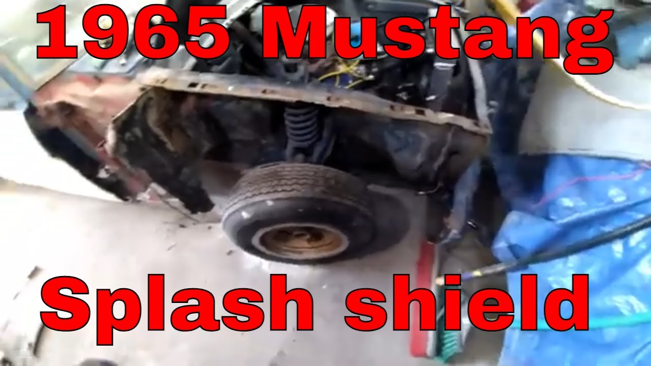 1965 Mustang inner fender and splash shield