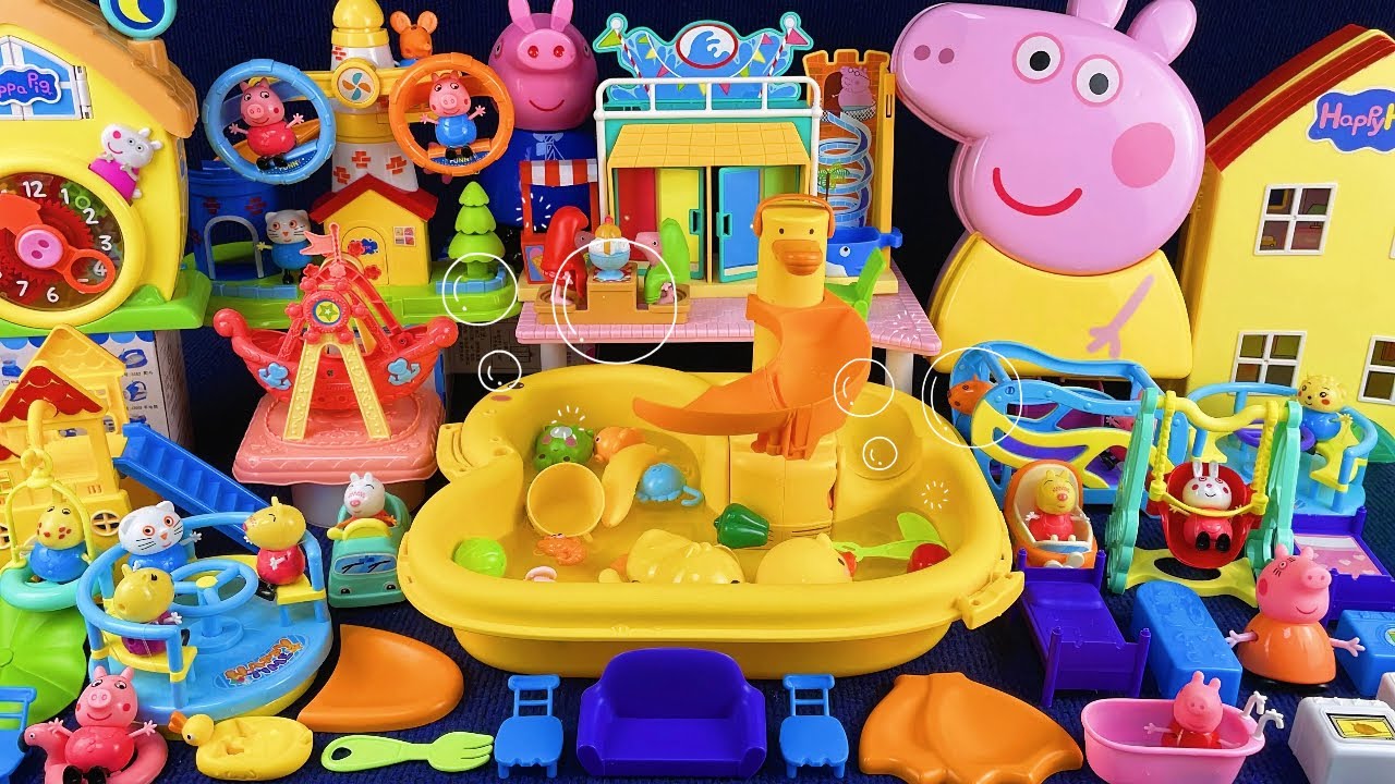 13 Minutes Satisfying with Unboxing Peppa Pig Fishing Toys Play Set Review Toys | ASMR