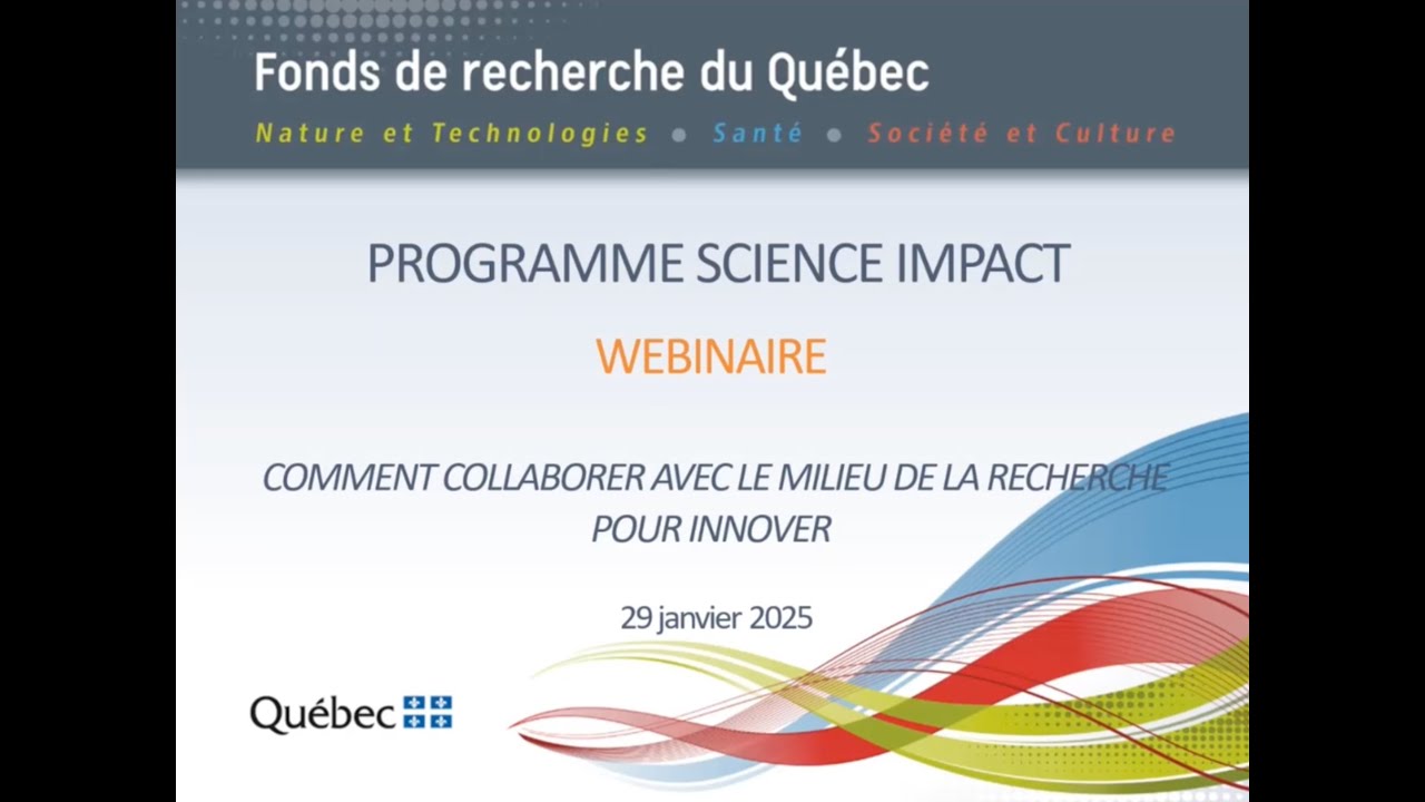 Webinaire: Comment collaborer avec le milieu de la recherche pour innover