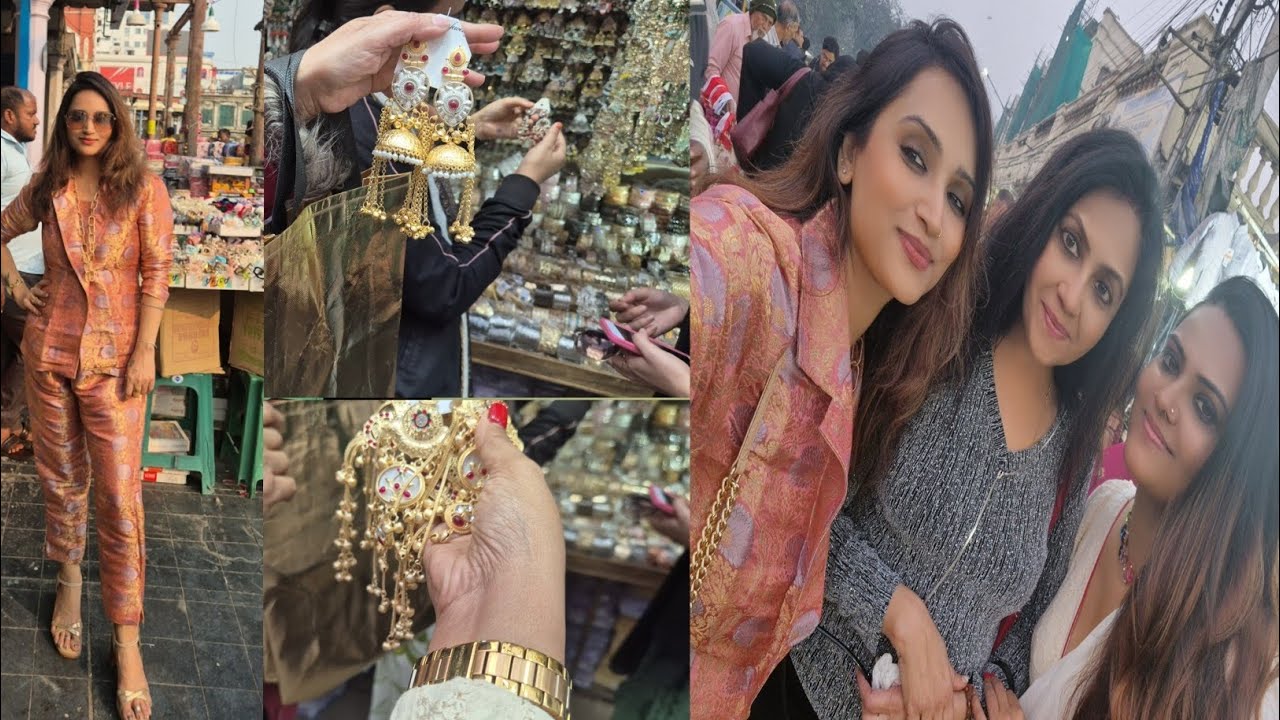 New Market Kolkata || Kashmiri Earrings 🥰|| New Market Shopping || Bangla vlog 