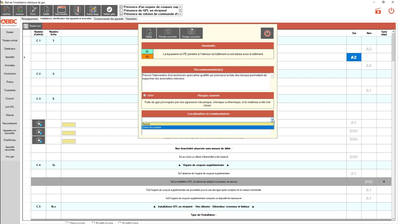 [OBBC - WinDiagnostics] Enregistrer un commentaire dans la fenêtre gaz