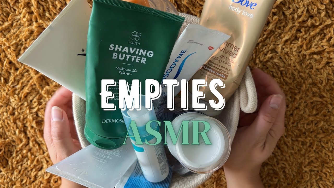 ASMR SUOMI - empties / tyhj&auml;t purnukat ✨