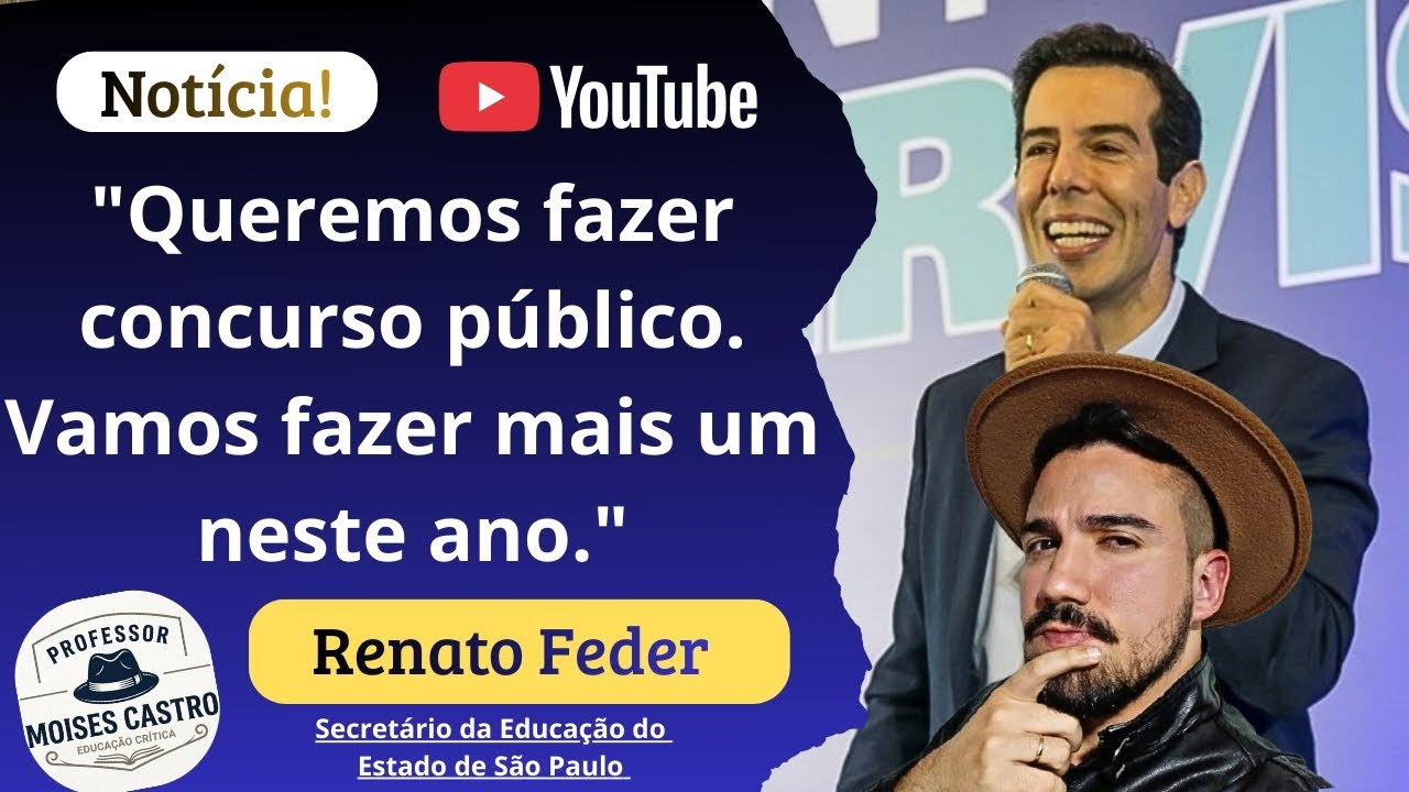 Professores do Estado SP: Secretário diz que terá concurso esse ano e são previstas 10 mil vagas
