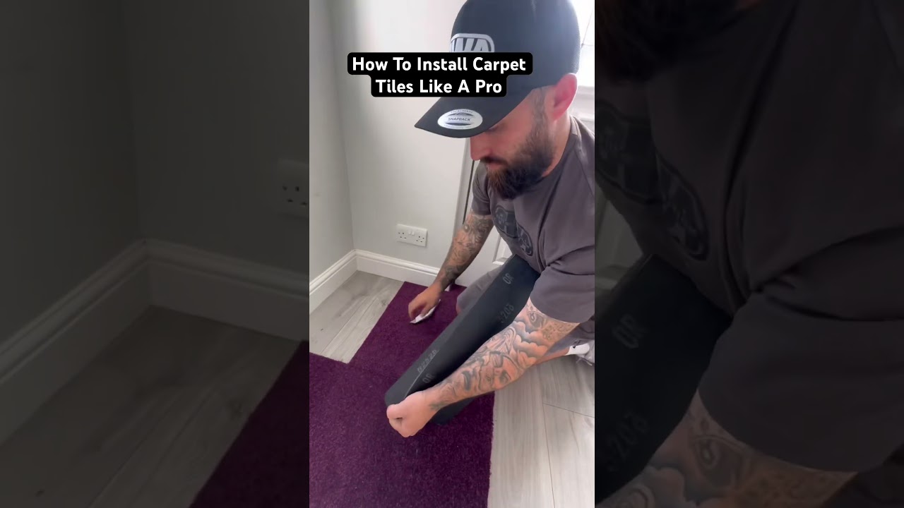 How To Install Vinyl Tiles Like A Pro #diy #howto #shorts