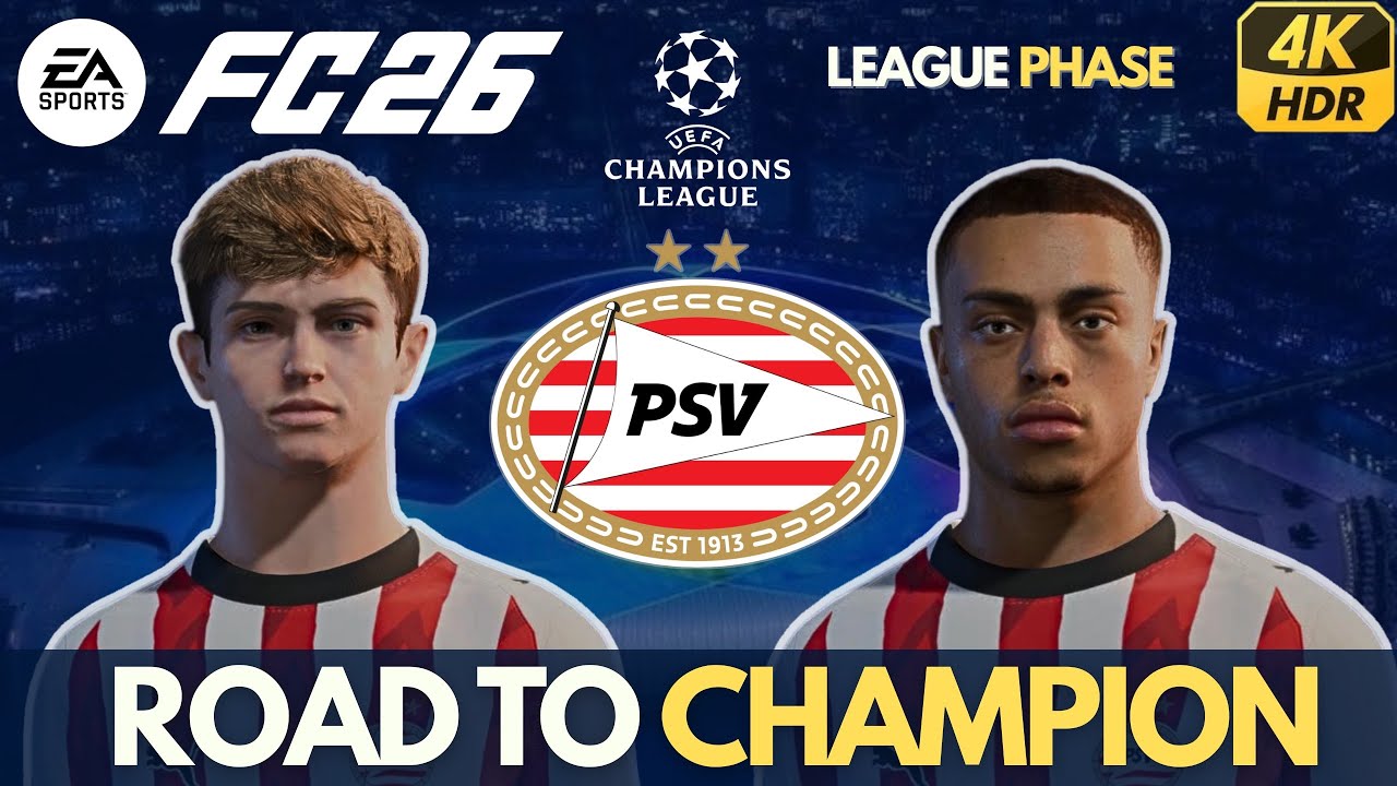 FC 26 CHALLENGE - ROAD TO CHAMPION | PSV VS NEWCASTLE UTD | CHAMPIONS LEAGUE | 4K HDR