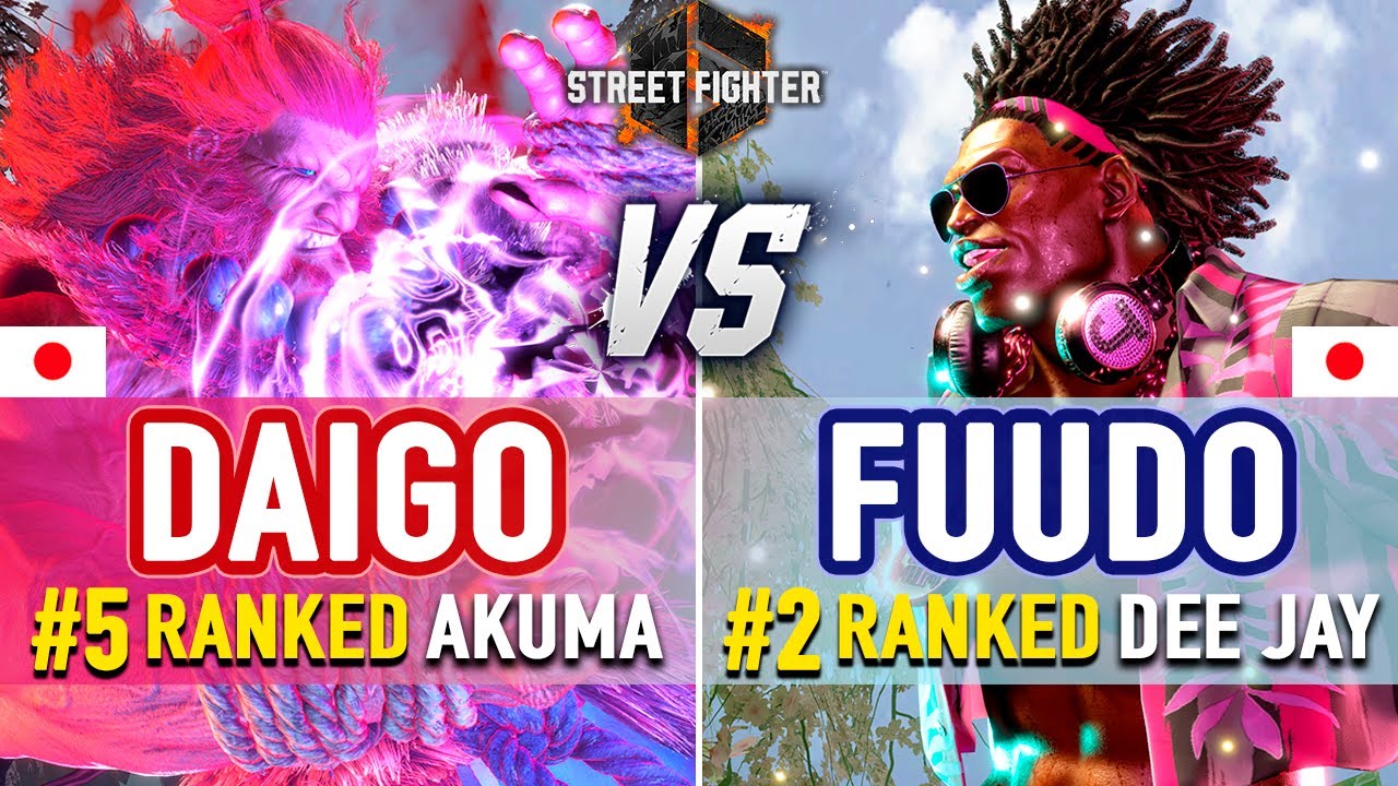 SF6 🔥 Daigo (#5 Ranked Akuma) vs Fuudo (#2 Ranked Dee Jay) 🔥 SF6 High Level Gameplay