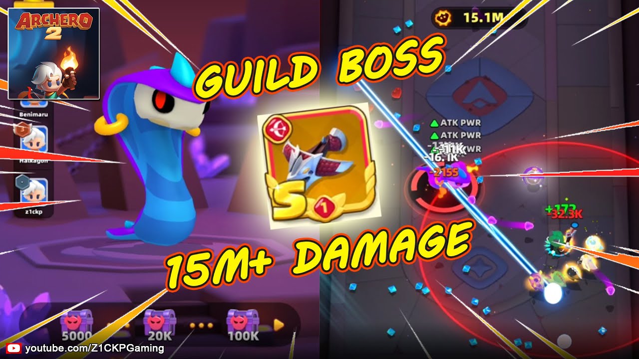 WATCH this ARCHERO 2 TRICK to maximize damage on Guild Boss - Archero 2 Best Weapon - Z1CKP Gaming