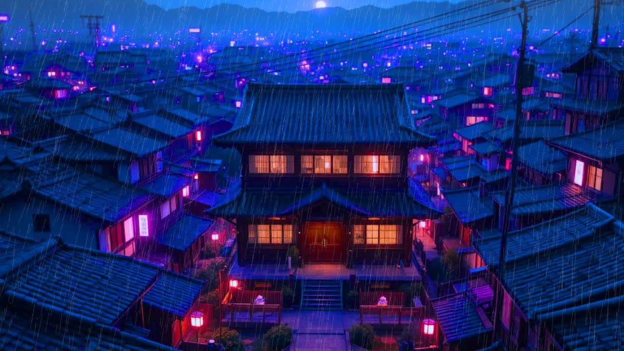 The Warmest House in the Rain | Lofi Night
