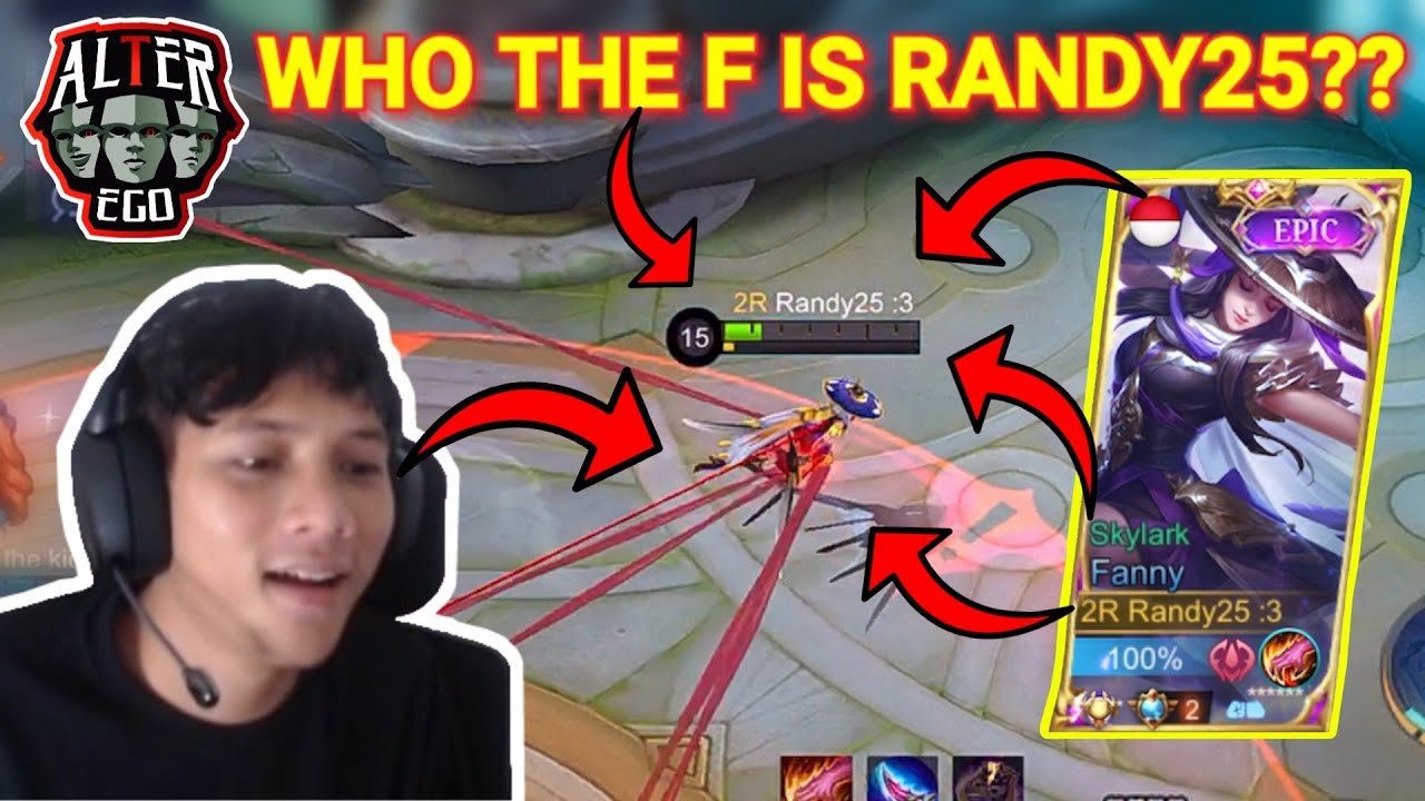REACTION Pro Player AE And ONIC Melihat Freestyle Fanny Randy25!! | Mobile Legends