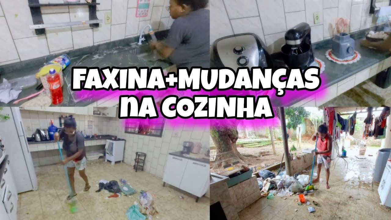 FAXINANDO A COZINHA DA CASA NOVA🥵 OLHA COMO  FICOU depois dessas MUDANÇAS ,LAVEI MUITA ROUPAS 