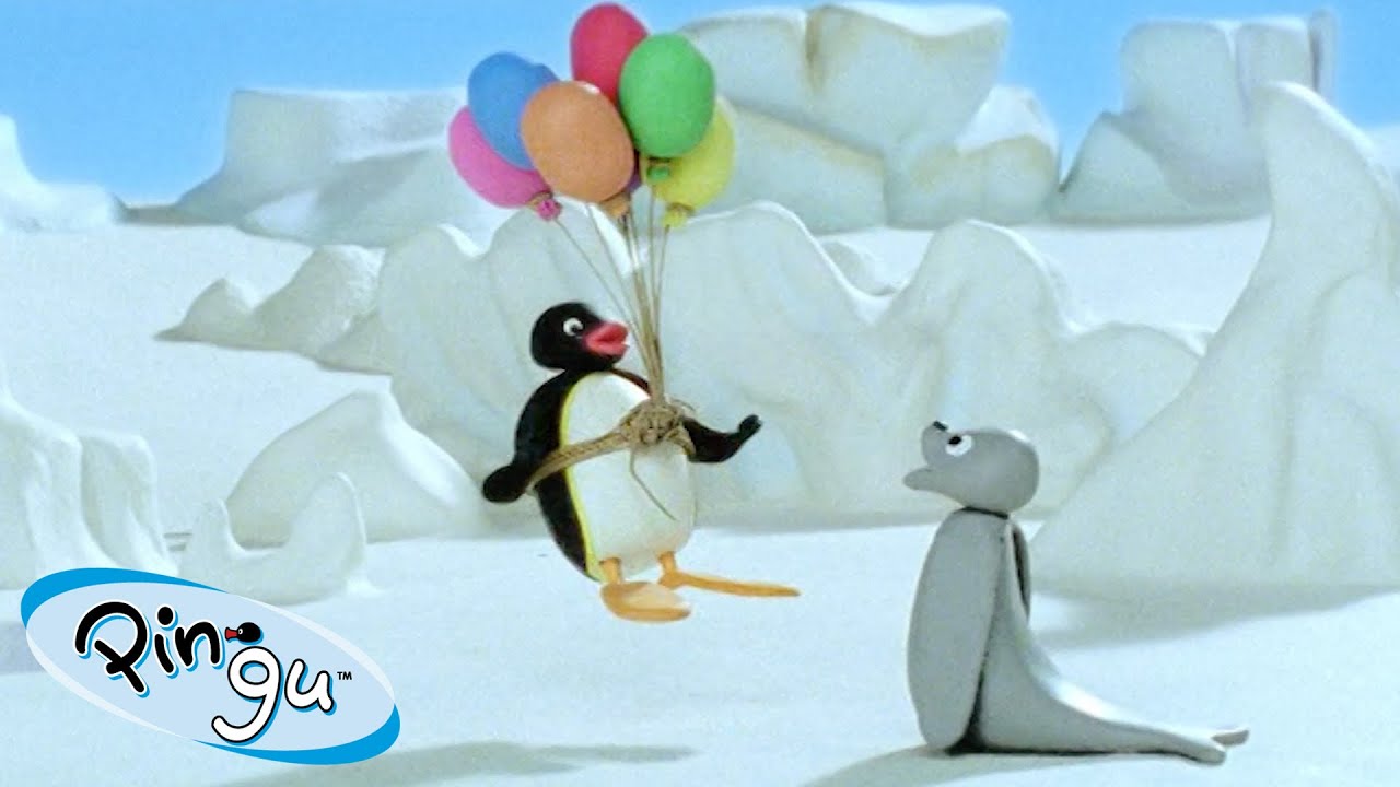 Flying with Pingu! 🐧 | Pingu - Official Channel | Cartoons For Kids