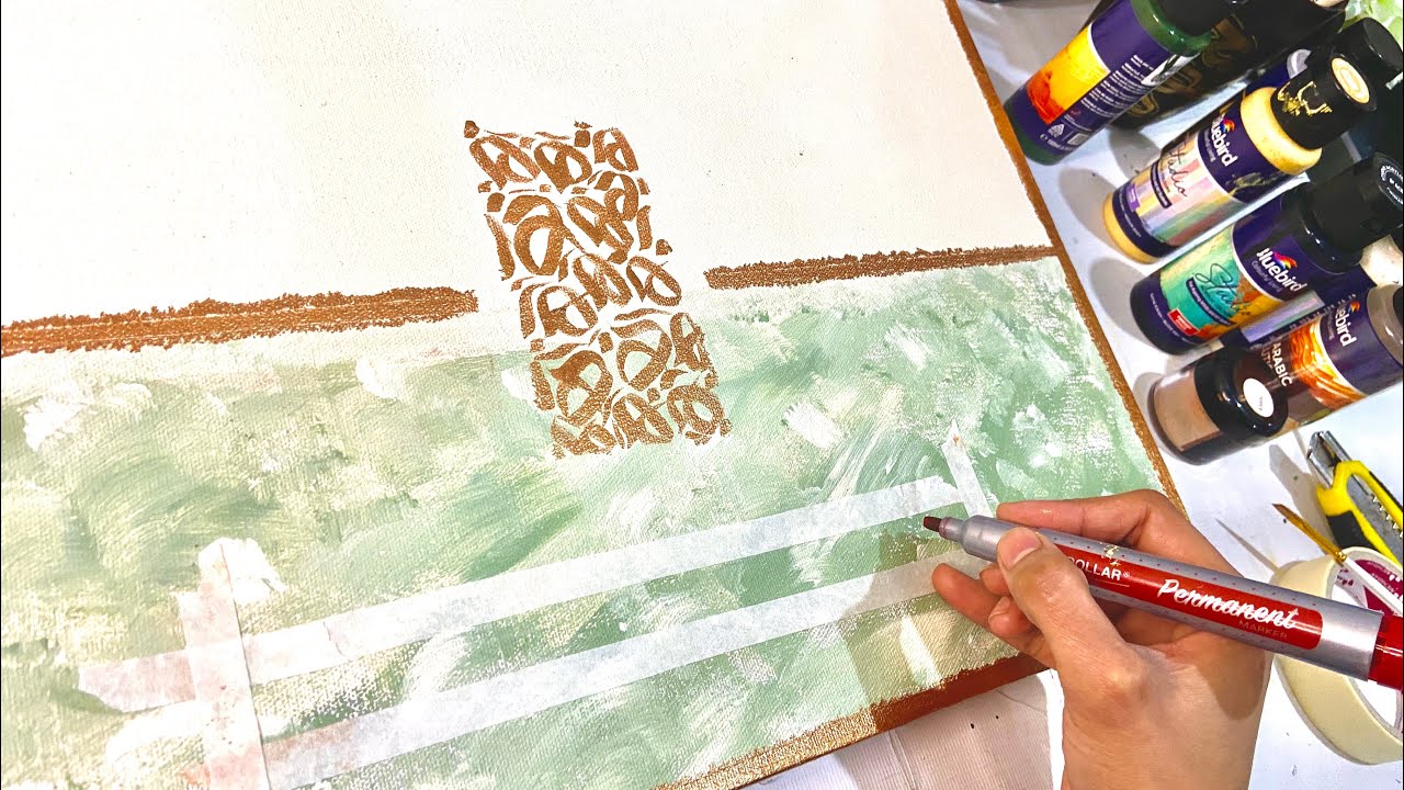 Ramadan Best ASMR compilation video | Calligraphy in abstraction #islamicart #ramadan 