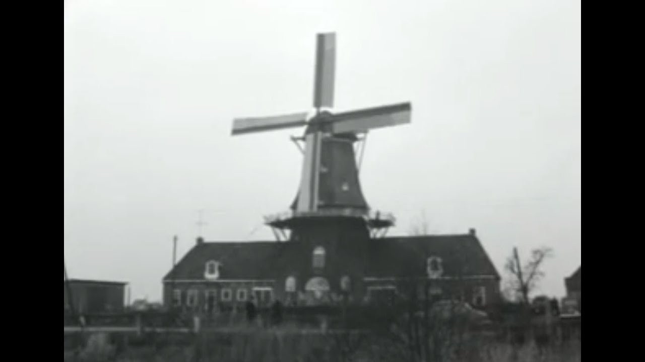 Oliemolen van Roderwolde in bedrijf (1959)
