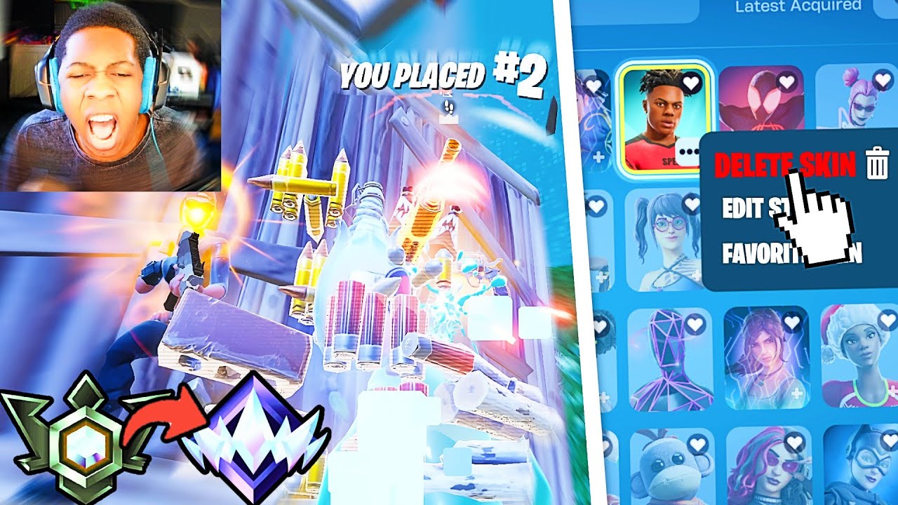 Unreal Speedrun BUT if I Die I DELETE a RANDOM Skin!