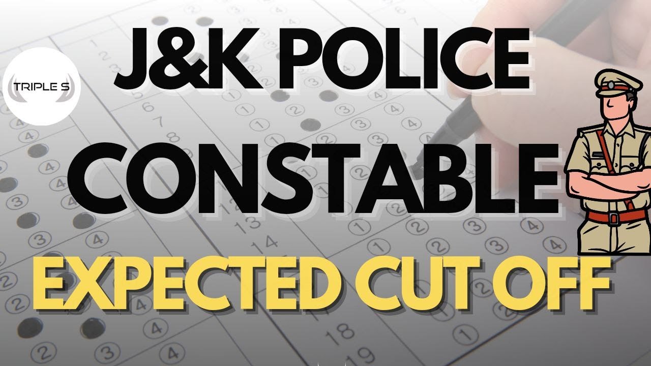 J&K Police Constable Expected Cut Off || @TripleSClasses