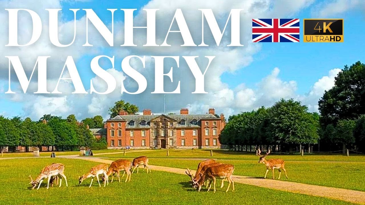 Dunham Massey Visual Walking Tour 4K 2024| House and Deer Park Manchester England Historic Hall