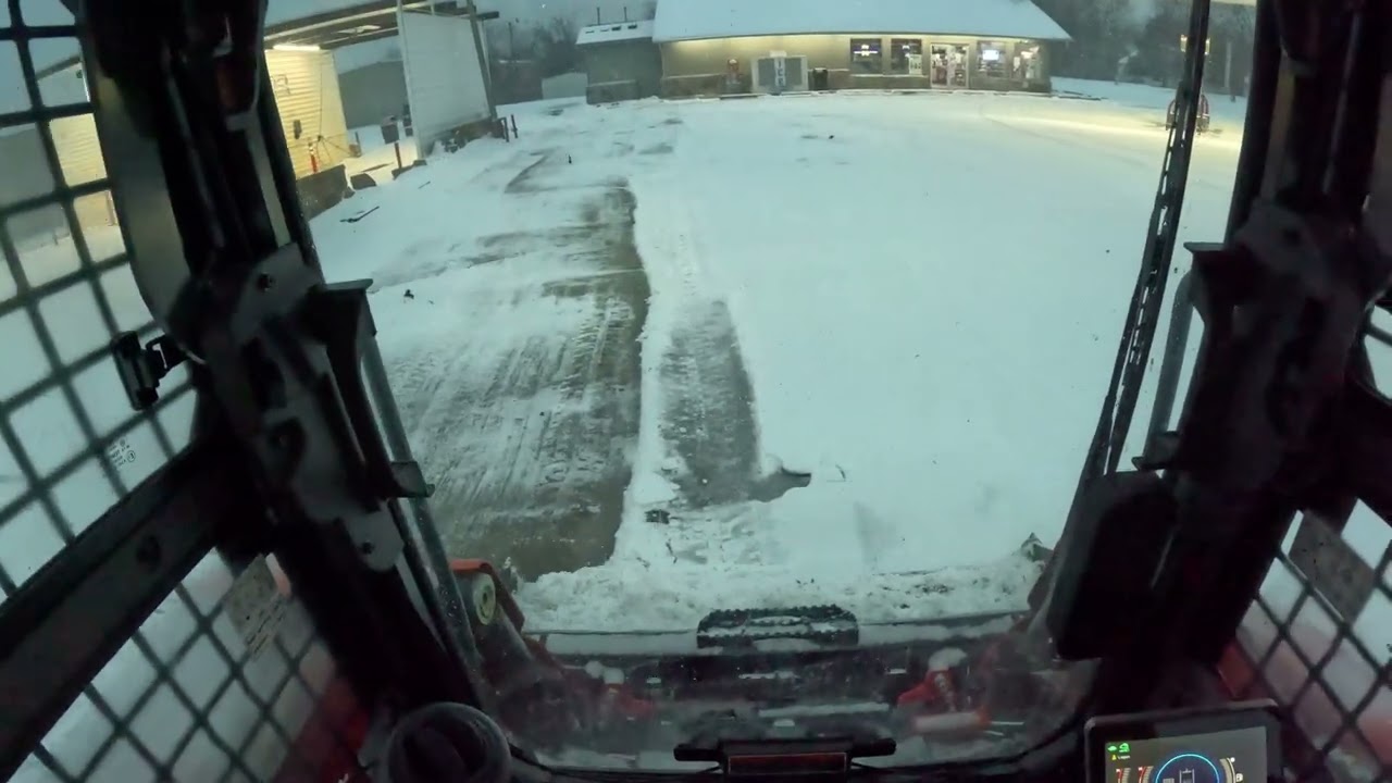 Fighting The Cold Doing Snow Removal W/ #kubota SVL75-3