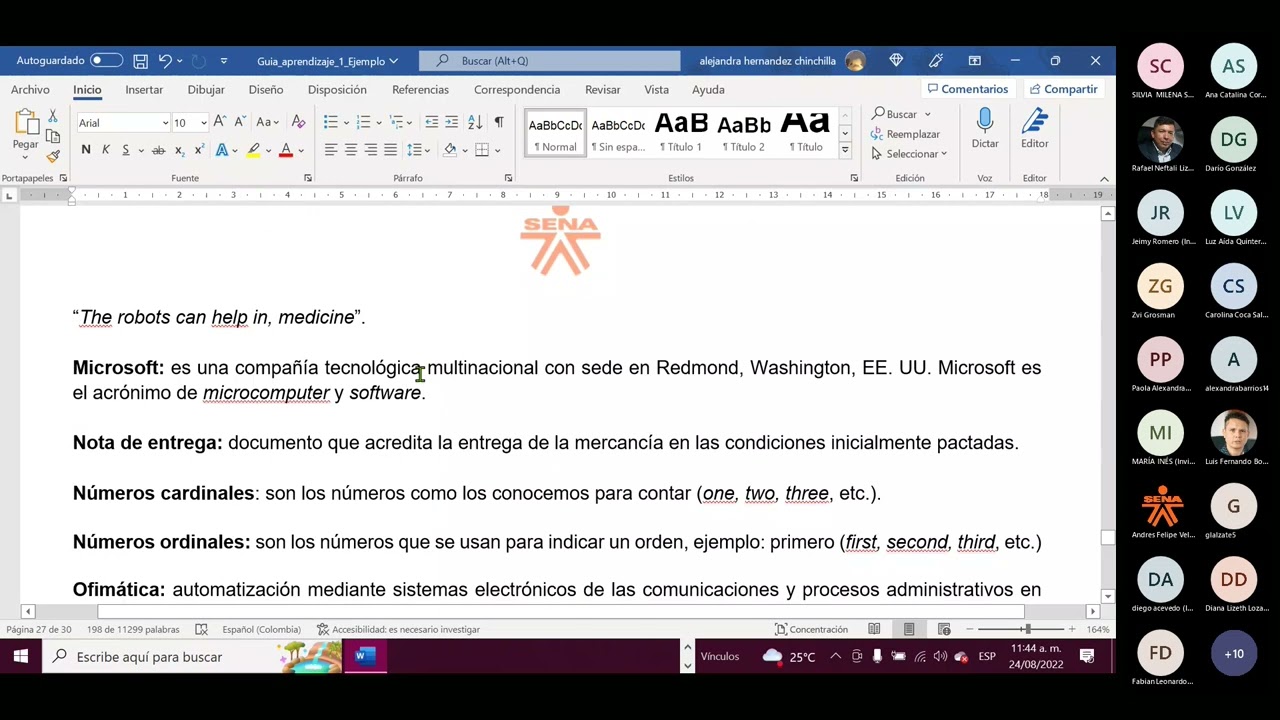 Glosario de términos Guia de aprendizaje SENA