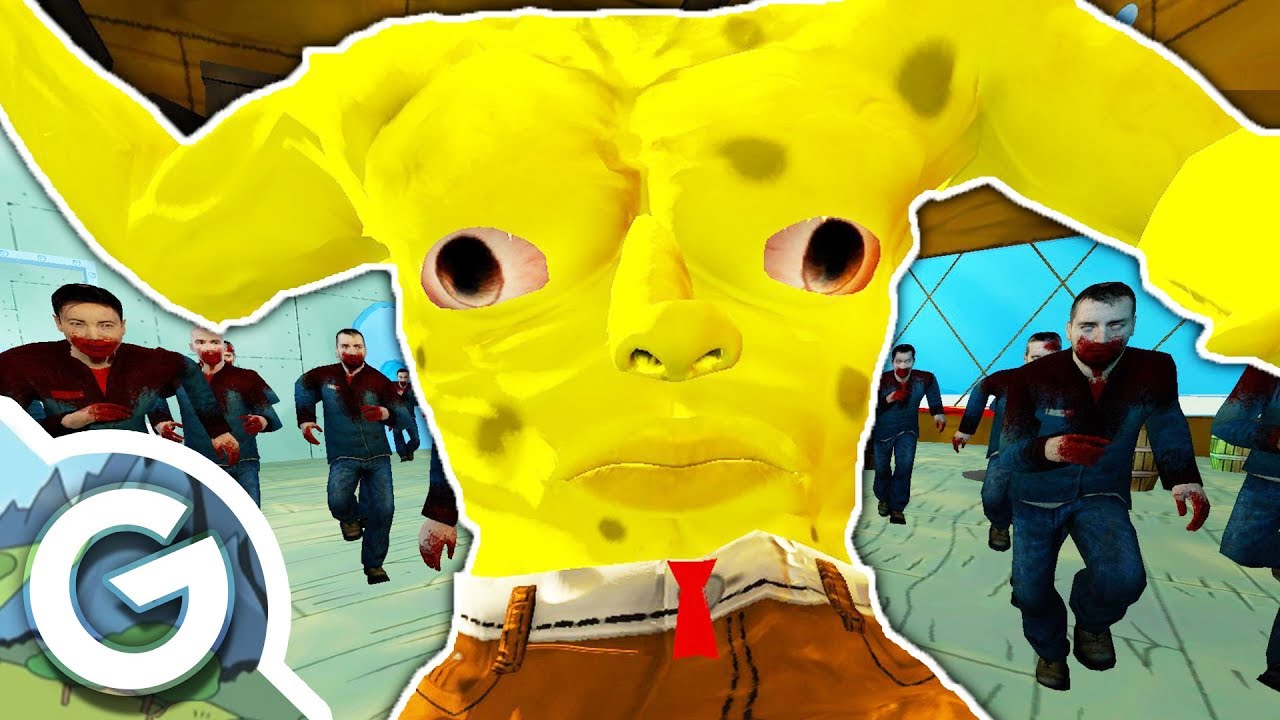 ZOMBIE RAID ON THE KRUSTY KRAB?! | Garry's Mod Spongebob vs Zombies