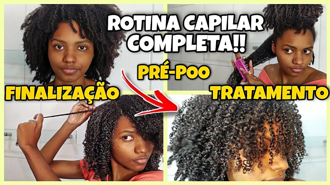 ROTINA CAPILAR COMPLETA NO CABELO CRESPO: PRÉ - POO, TRATAMENTO E FINALIZAÇÃO!