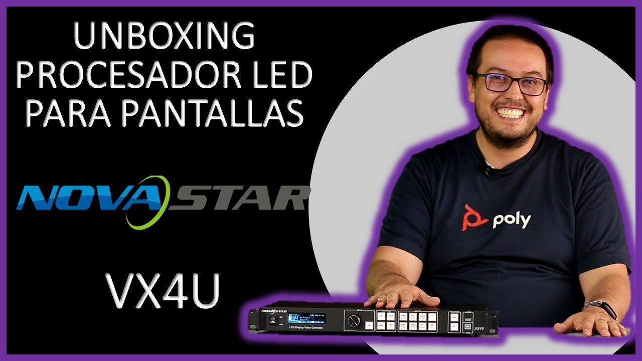Unboxing Procesador para pantalla LED Novastar VX4U | Review en Español | KLIBTECH.COM