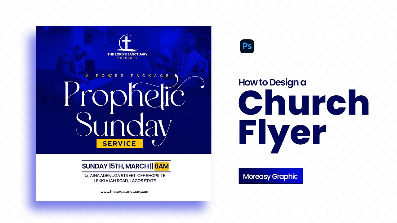 How to Design a Church Flyer using Photoshop Fast and Simple