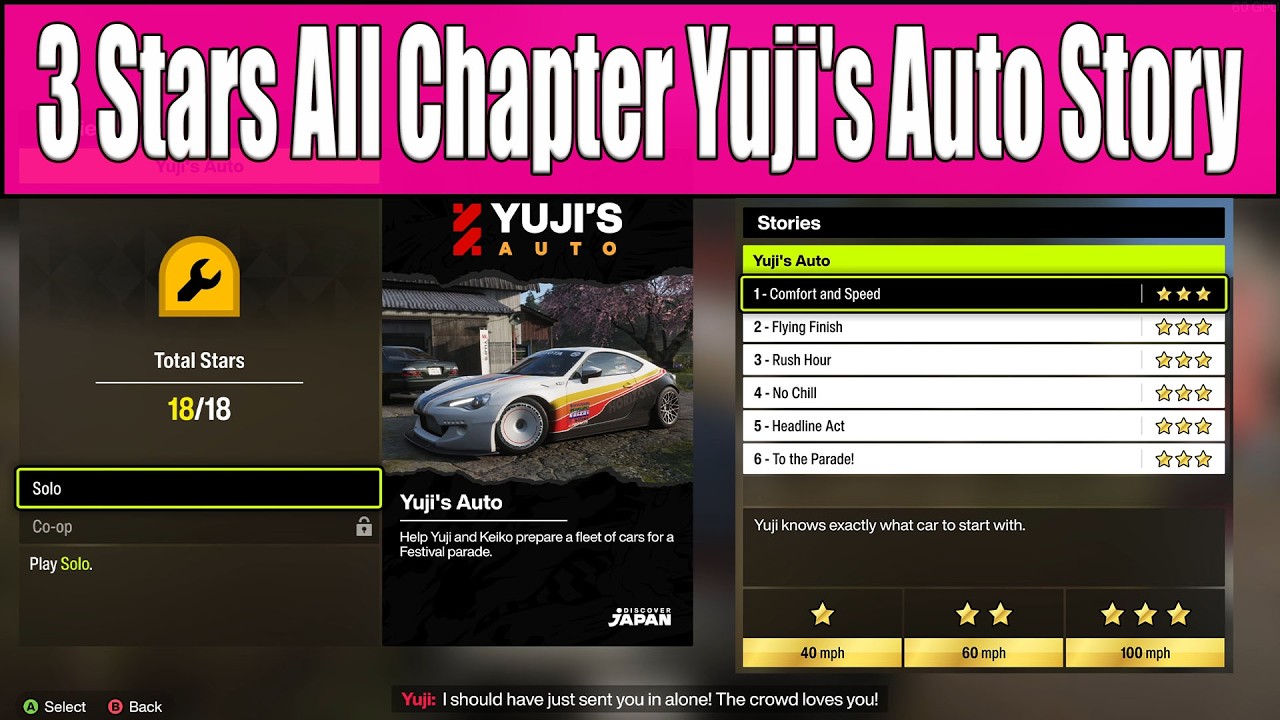 Forza Horizon 6 &mdash; 3 звезды за все главы истории Yuji's Auto