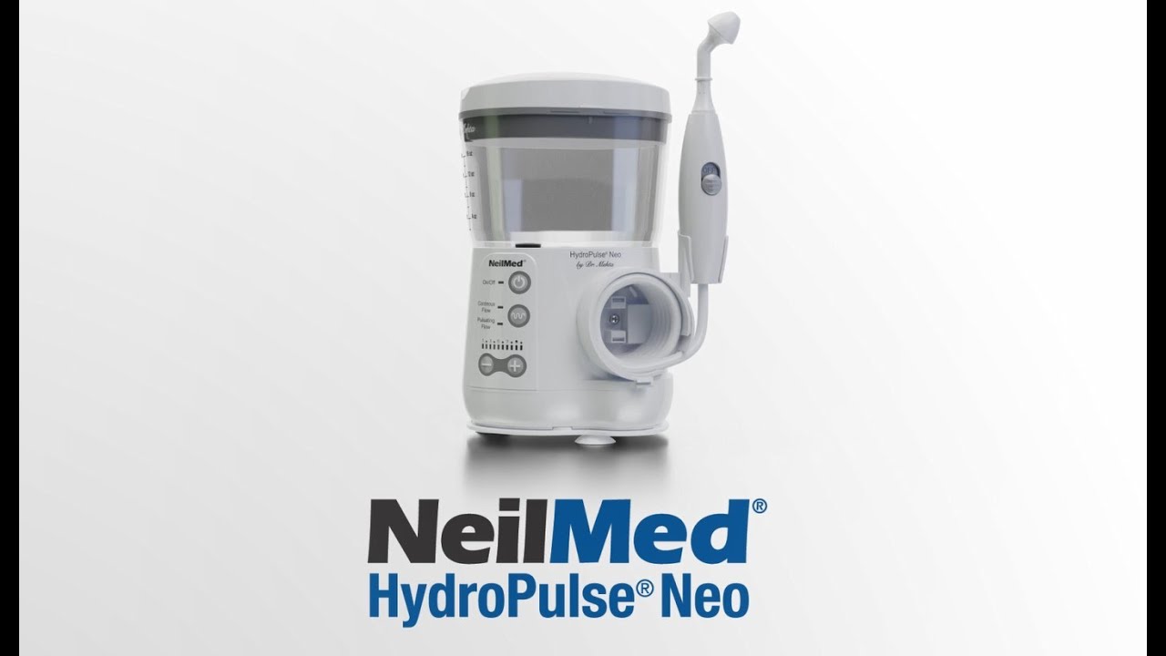 NeilMed HydroPulse Neo — многоскоростная электрическая импульсная система промывания носовых пазух