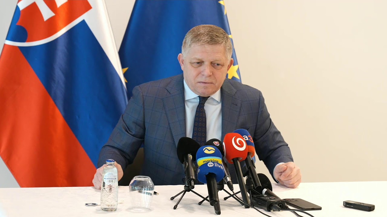 Tlačová konferencia predsedu vlády SR Roberta Fica po summite európskej rady v Bruseli