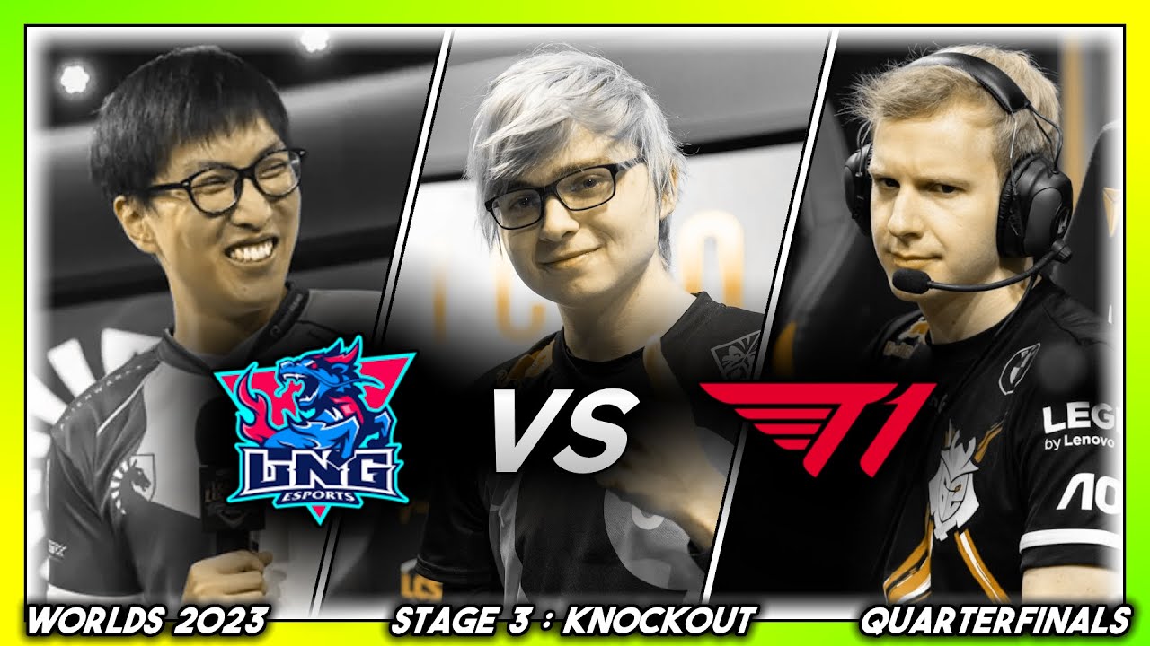CUP OF WATER (Worlds 2023 CoStreams | Knockout Stage - Quarterfinals 4 | LNG vs T1)