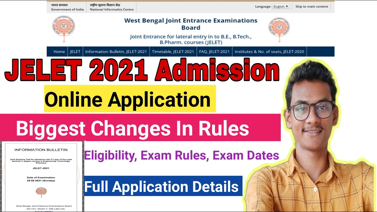 JELET 2021 Online Application Full Details | Jelet 2021 New Updates | Big Changes in jelet 2021