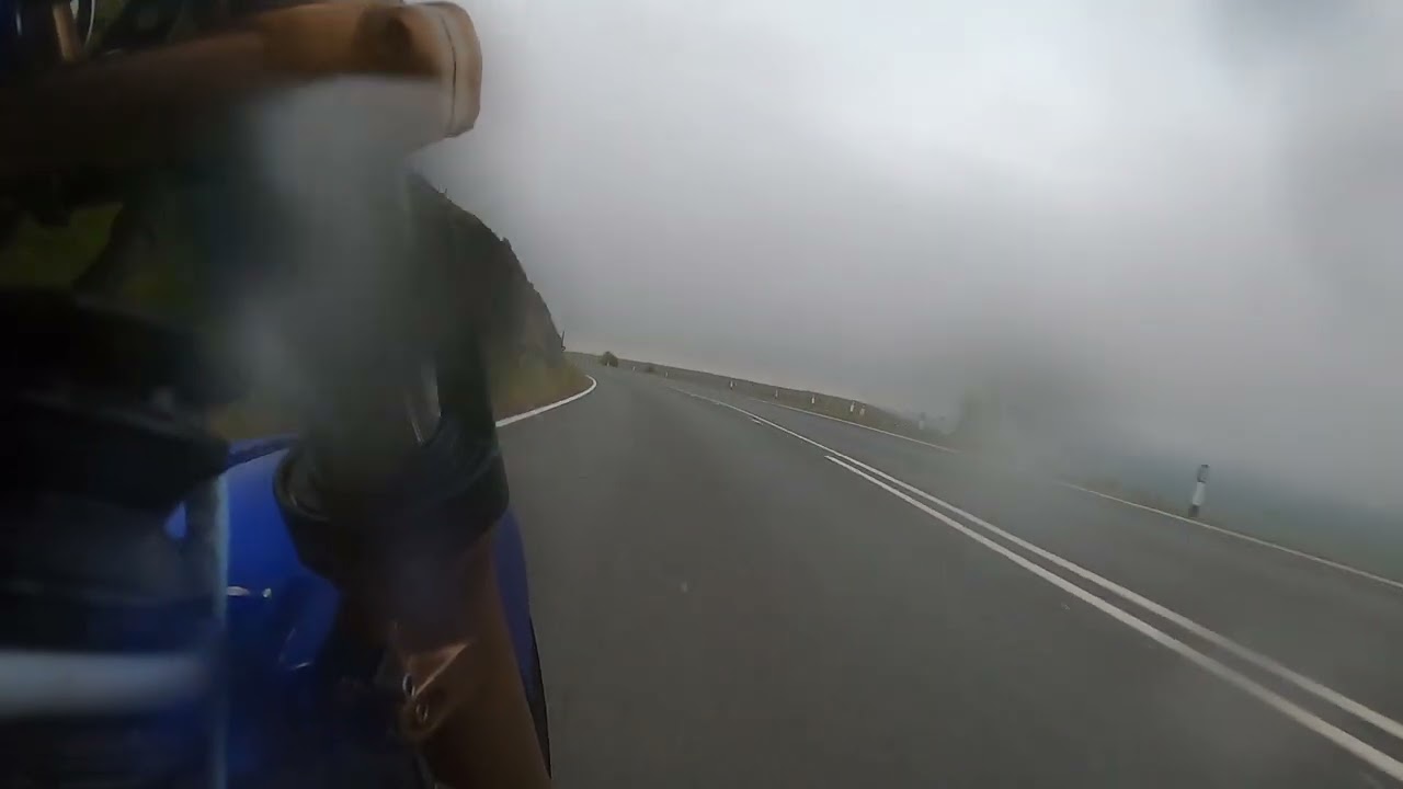 Isle of Man TT 2023, 5am foggy mountain section back to Bray hill
