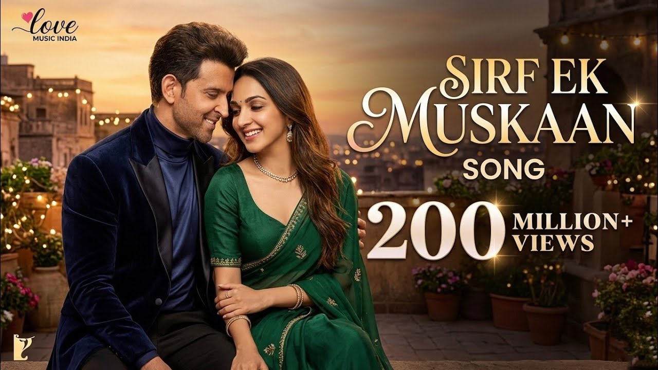Sirf Ek Muskaan Se | Cute Romantic Song | Hrithik Roshan, Kiara Advani | Love Music India