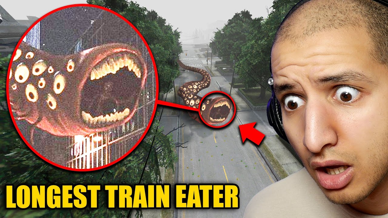 Drone Catches LONGEST TRAIN EATER Outside My House...