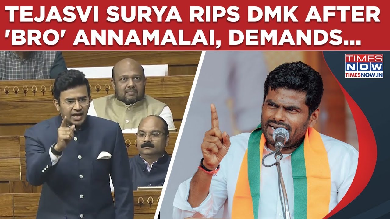BJP's Tejasvi Surya Rips DMK After 'Bro' Annamalai: MP's Tamil Nadu 'Deepam' Demand In Lok Sabha