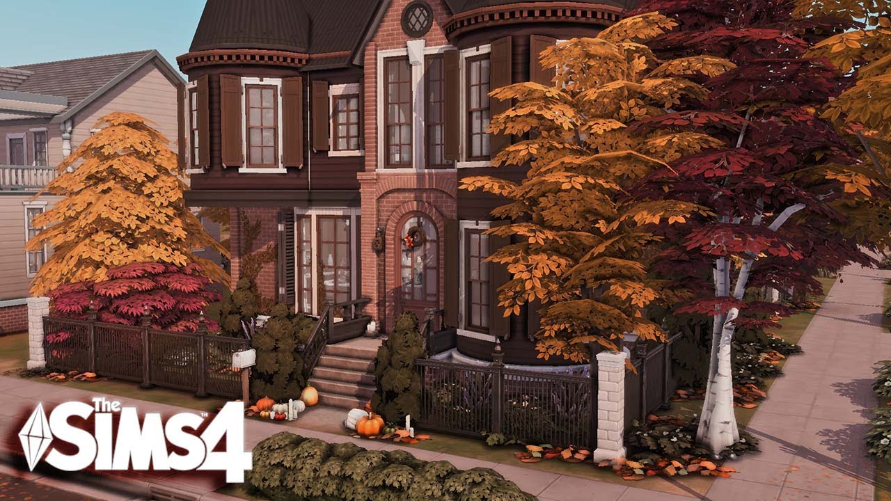 Осенний дом на берегу реки / The Sims 4 build