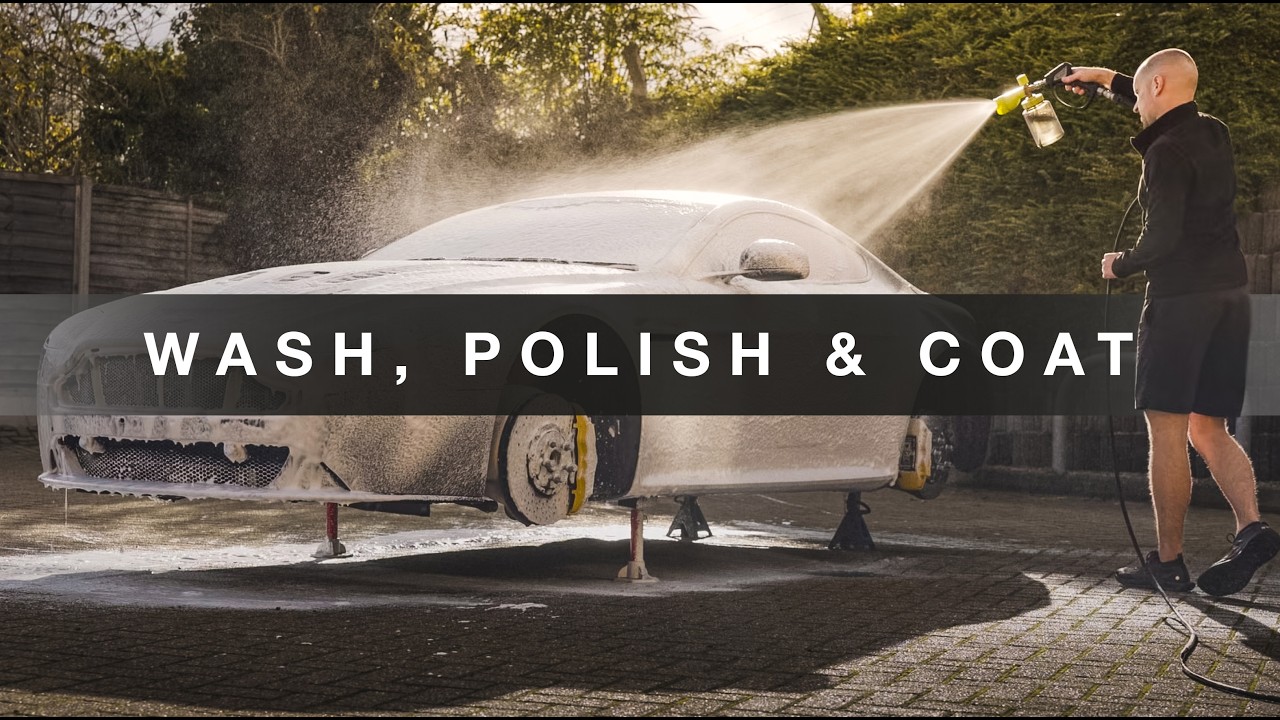 How to Wash, Polish & Ceramic Coat an Aston Martin V12 Vantage S | Wheels Off Detail