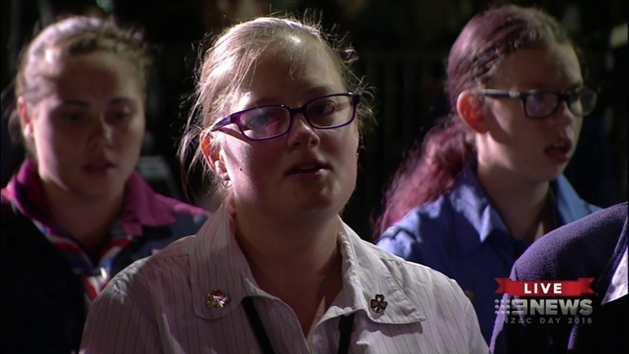 National Anthem of Australia: Advance Australia Fair - Anzac Day Sydney Dawn Service 2018