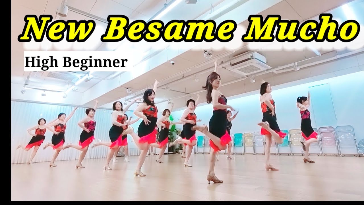 💃New Besame Mucho LineDance/#초급반 월ㆍ수ㆍ금10시~10시50분/HighBeginner/연신내스튜디오010 7551 3186/Woeyeonlinedance 