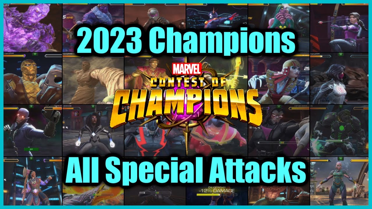 2023 Champions All Special Attacks | MCOC