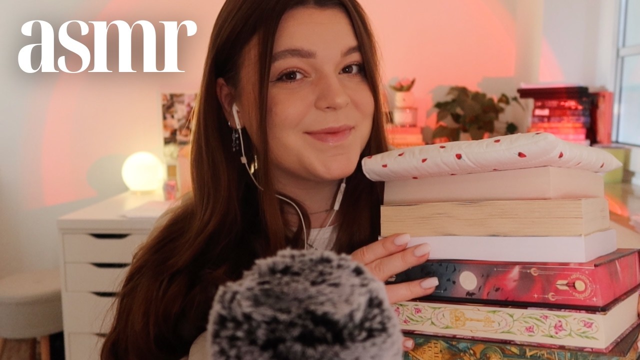 ASMR february reading wrap up ☁️✨ *the 8+ books i read* close up clicky whispers*