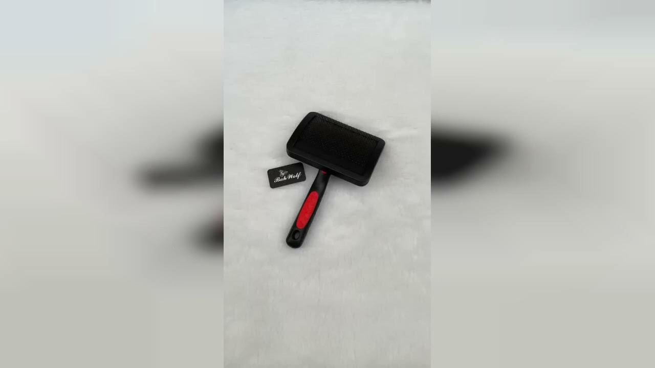 Review: Rasqueadeira Profissional Curva Grande Pente Pet Cães Gatos Vermelho