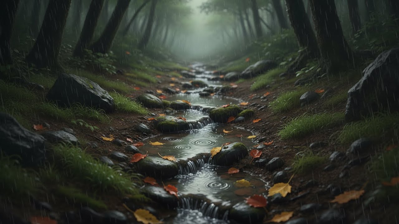 Calm Forest Rain: Insects, Flowers & Soothing Music