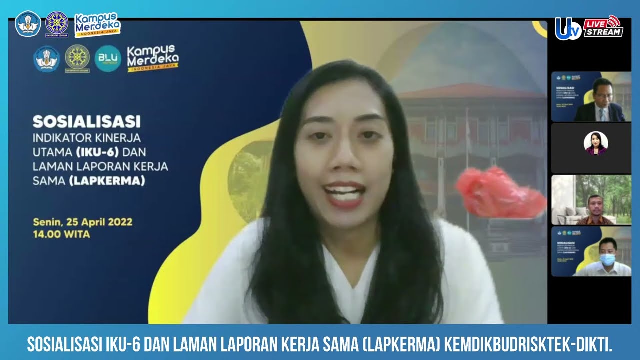 Sosialisasi IKU-6 dan Laman Laporan Kerja Sama (Lapkerma) Kemdikbudrisktek-Dikti.